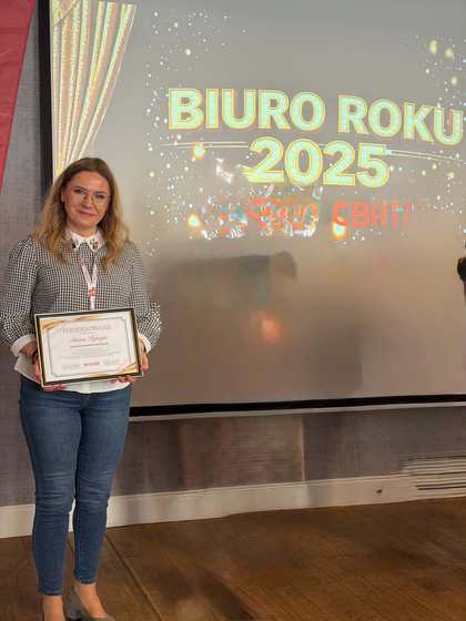 Odbiór nagrody Biuro Roku 2025 – OSCBR